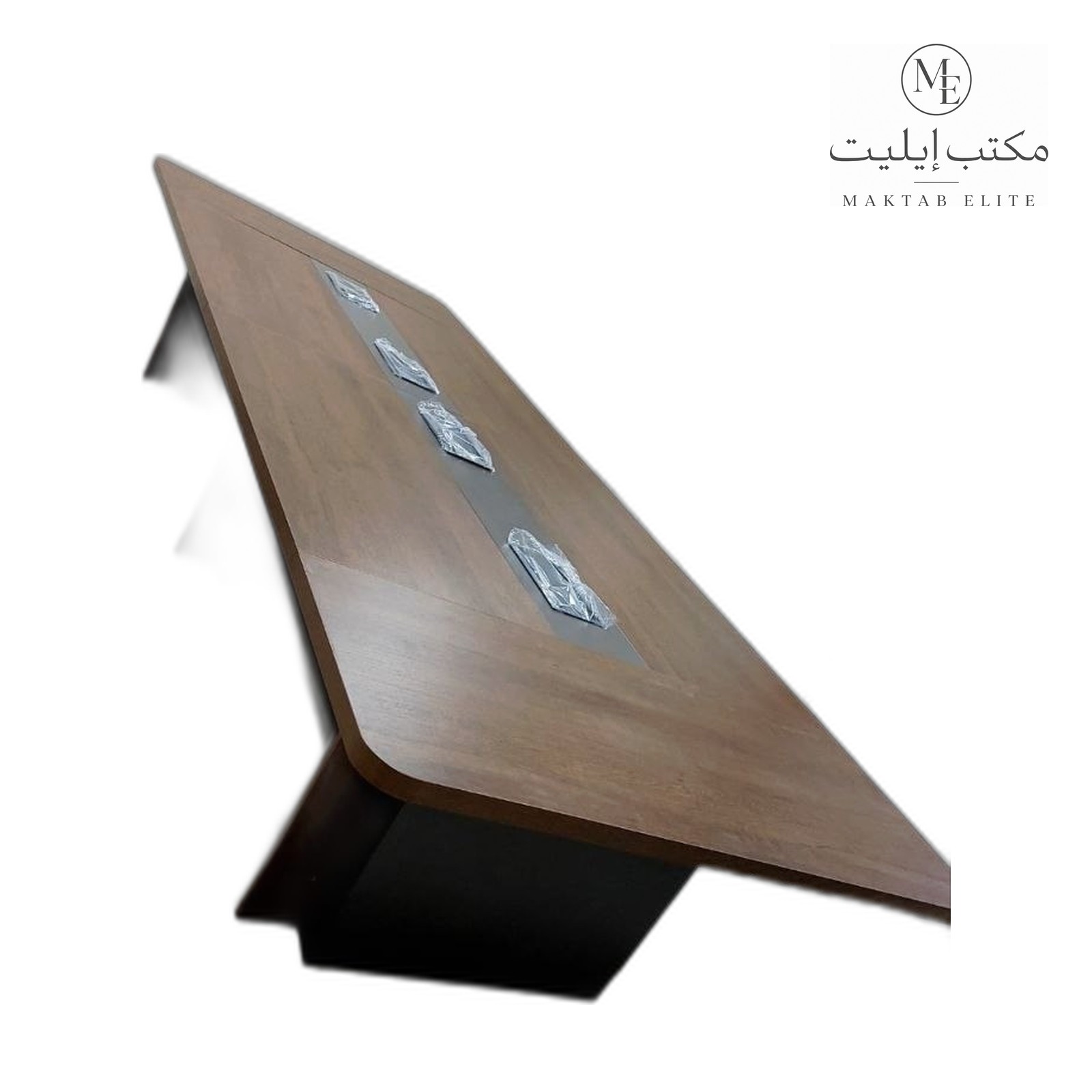 Boardroom Meeting Table — Modern Dark Wood Boardroom Table Inserts — 4880 SAR (480cm)