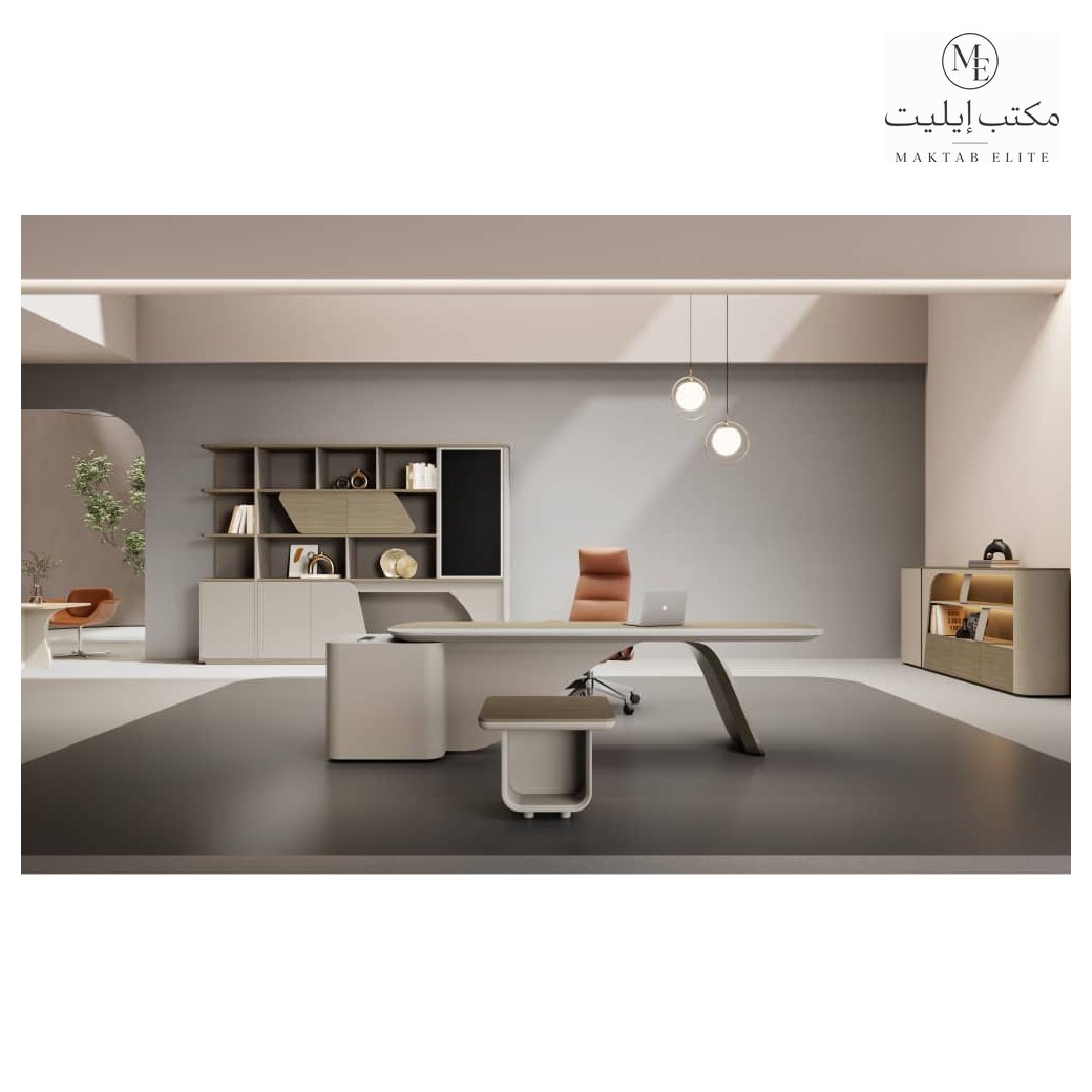 طقم مكتب تنفيذي بيج بتصميم منحني
